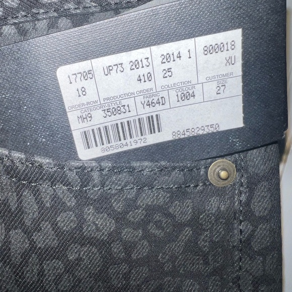 Yves St. Laurent NWT Snake Skin Print Skinny Jean Size 27 - Picture 5 of 9